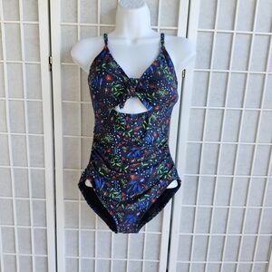 LOFT Kids One Piece Swimsuit with Floral Design